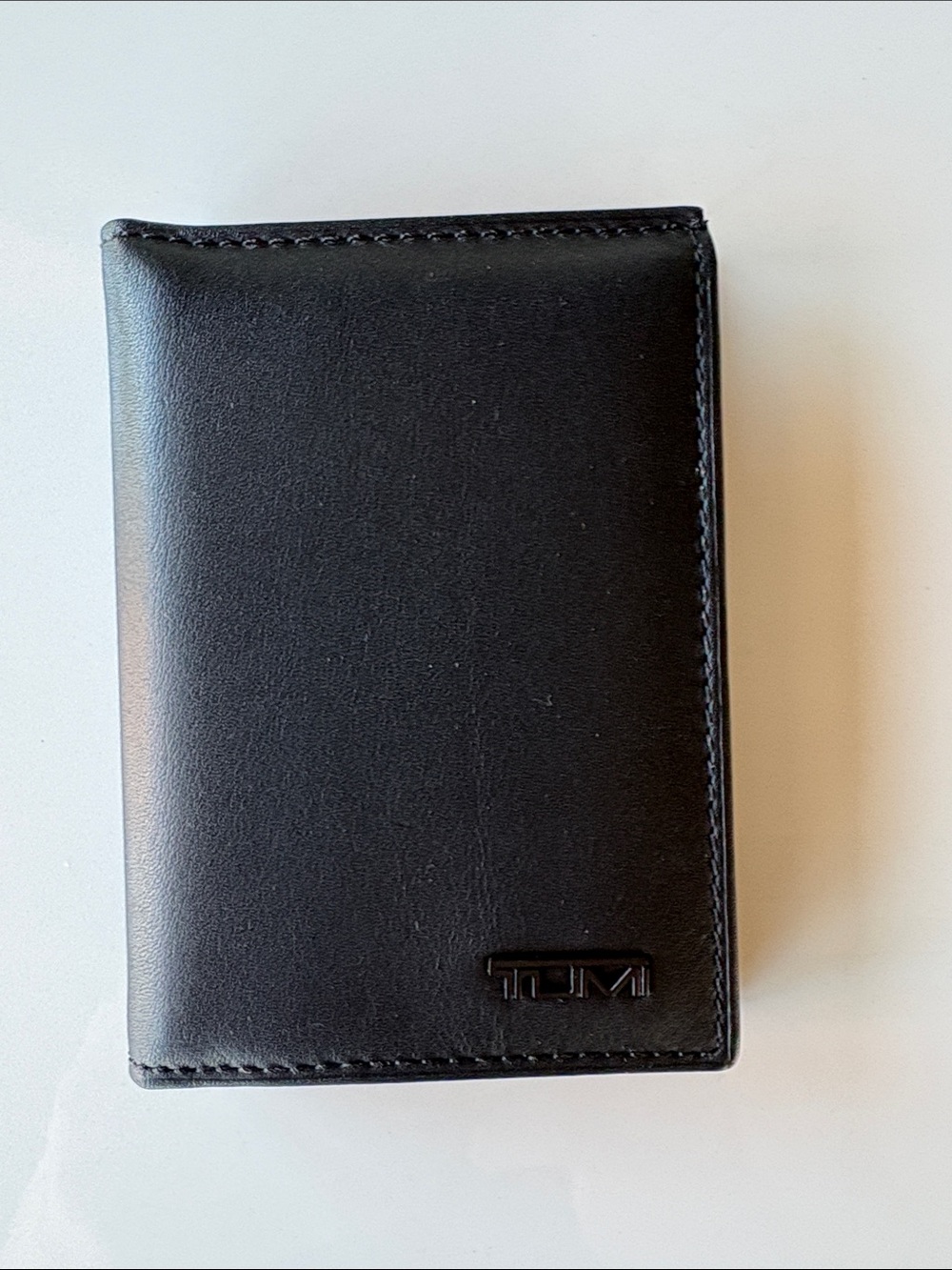 Tumi Black Leather Card & Conquistador Wallet
